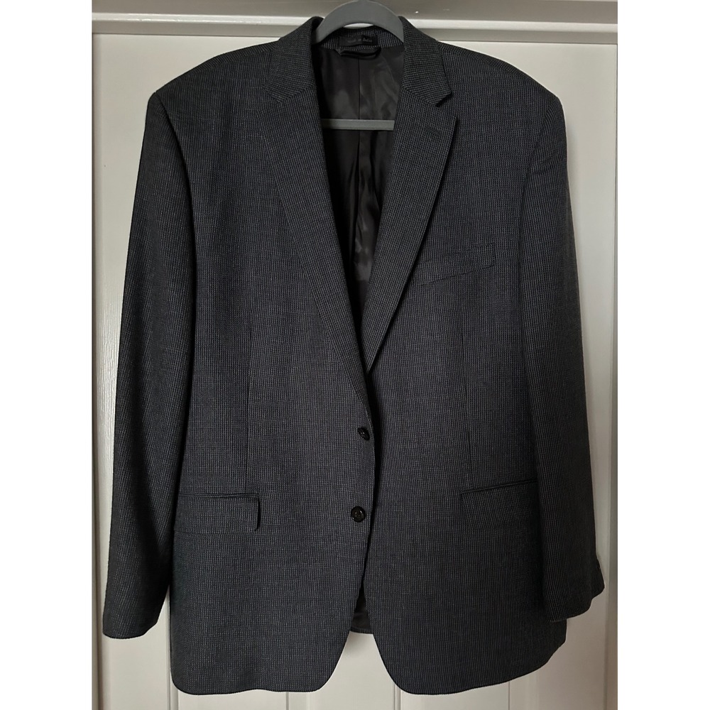 Lauren Ralph Lauren Men's Charcoal Gray Wool Suit Jacket Coat Blazer 46R‎ EUC